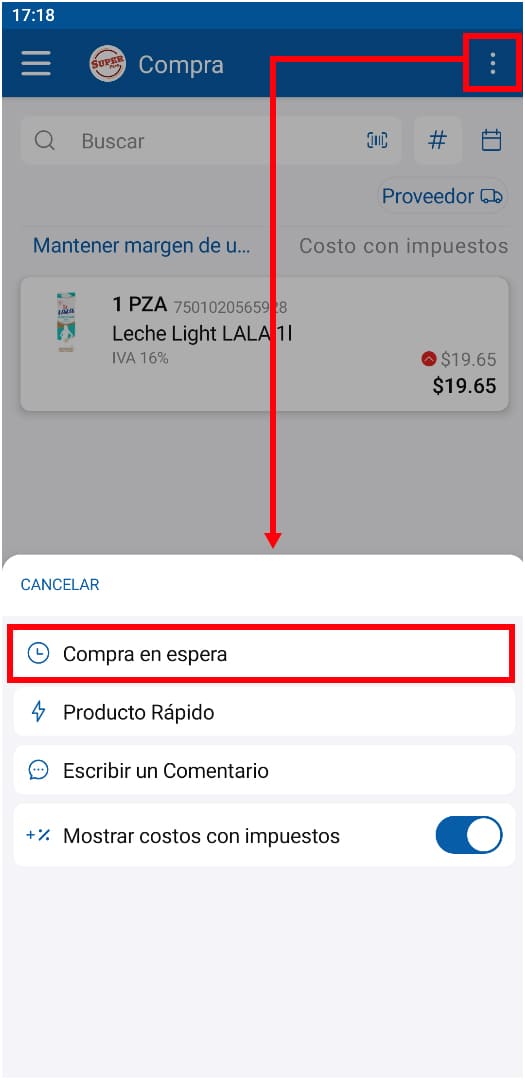 compra de Espera