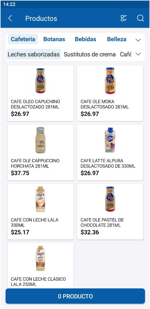 Productos en Ventas