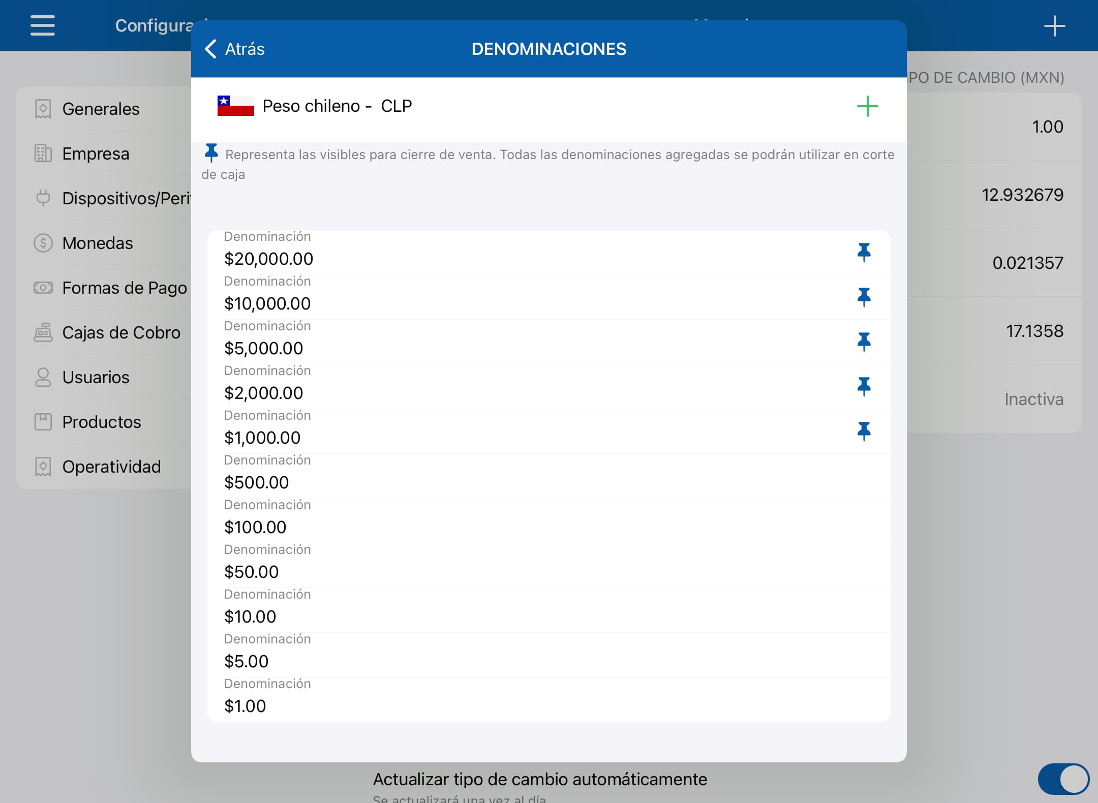 Configuraciones