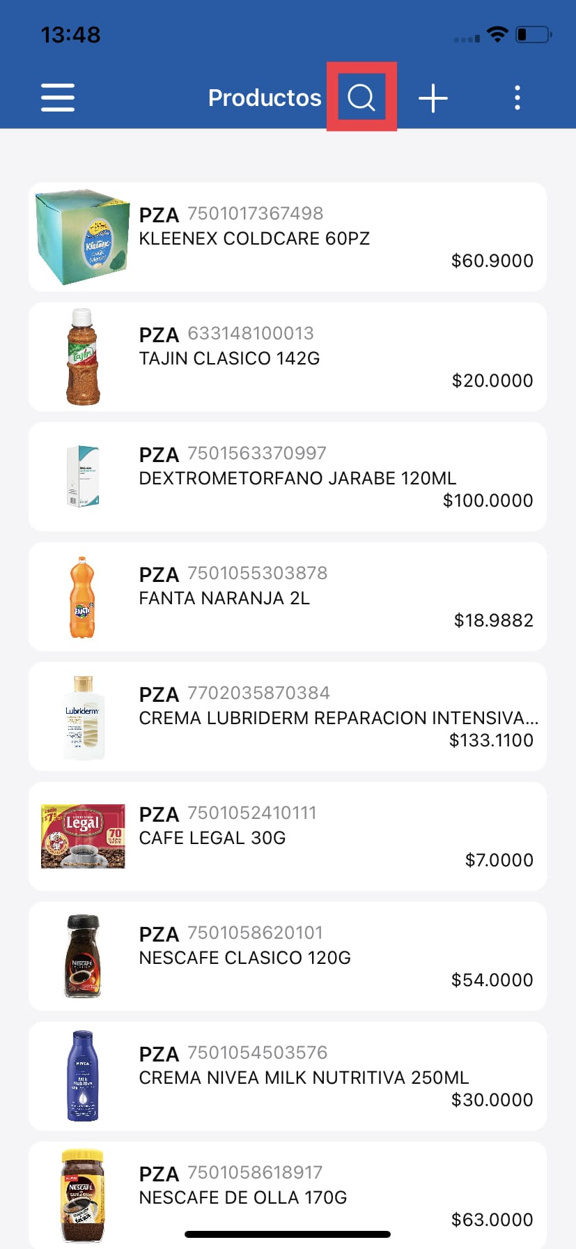 Añadir productos a favoritos