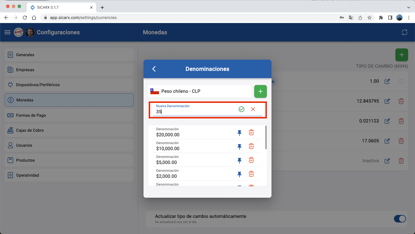 Configuraciones